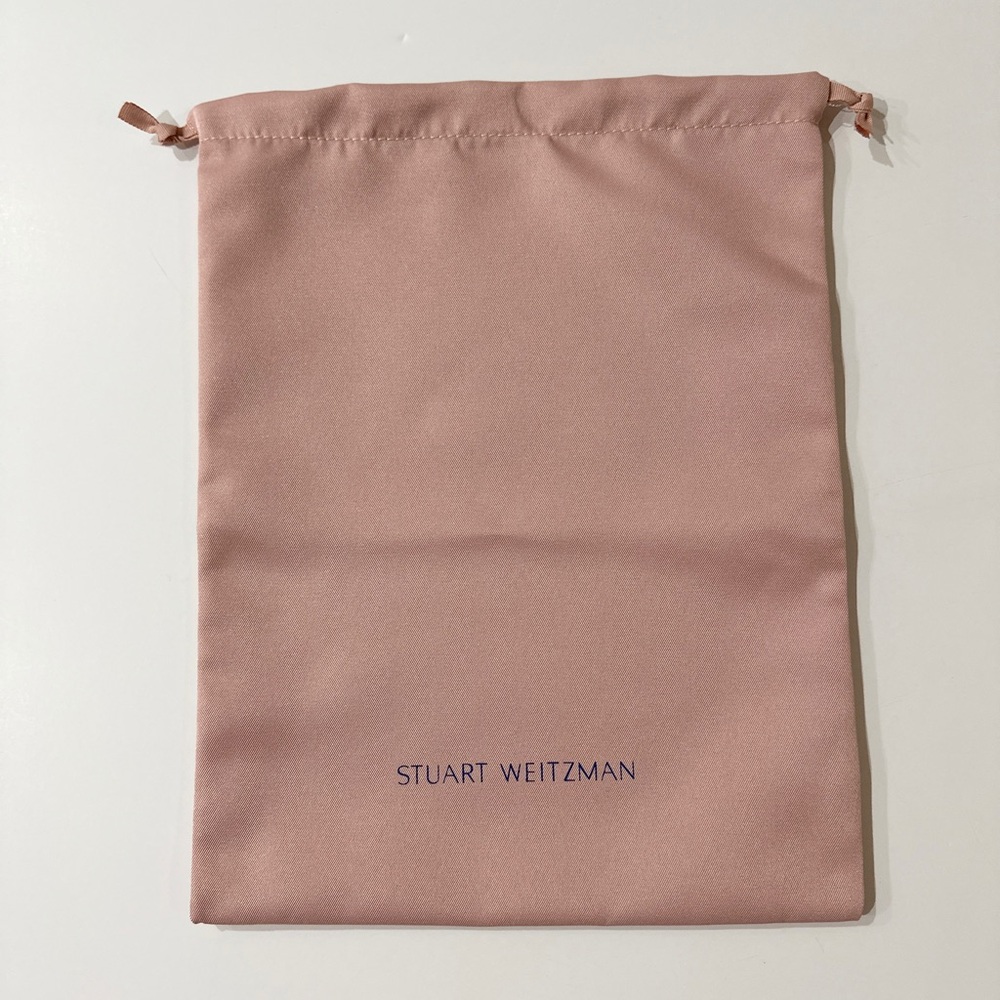 Stuart Weitzman Drawstring Blush Dustbag